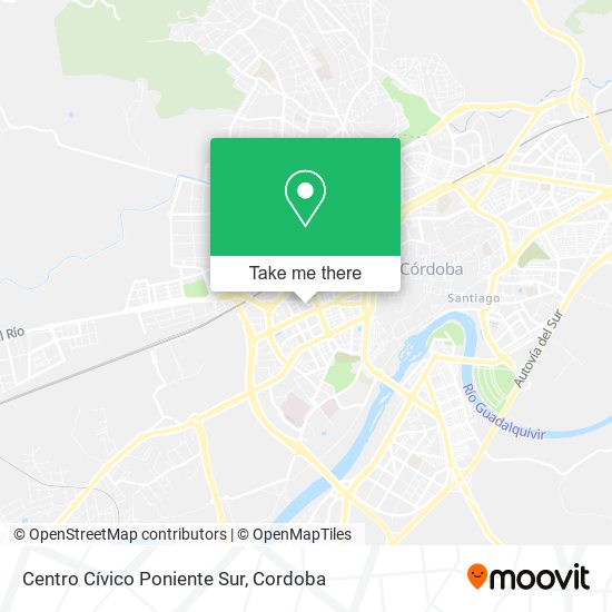 mapa Centro Cívico Poniente Sur