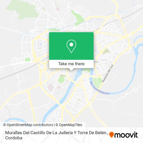 Murallas Del Castillo De La Judería Y Torre De Belén. map