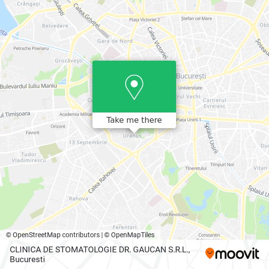 CLINICA DE STOMATOLOGIE DR. GAUCAN S.R.L. map