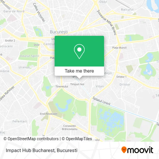 Impact Hub Bucharest map