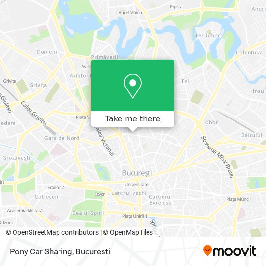 Pony Car Sharing map