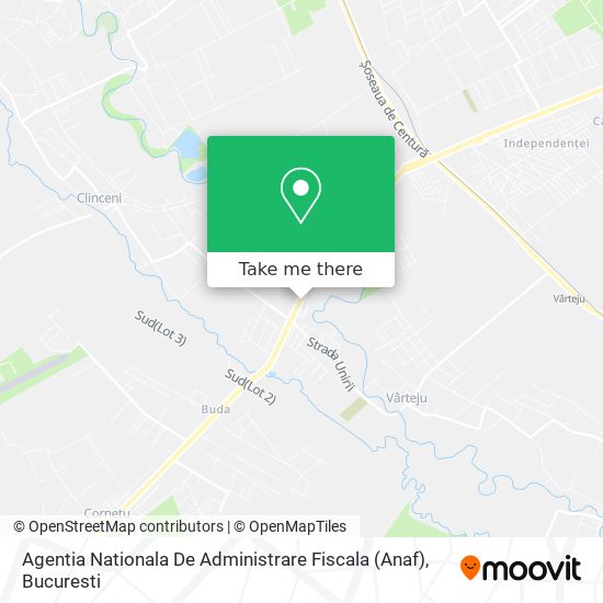 Agentia Nationala De Administrare Fiscala (Anaf) map
