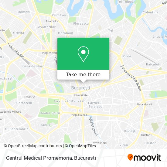 Centrul Medical Promemoria map