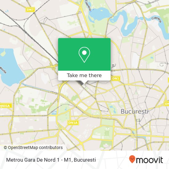 Metrou Gara De Nord 1 - M1 map