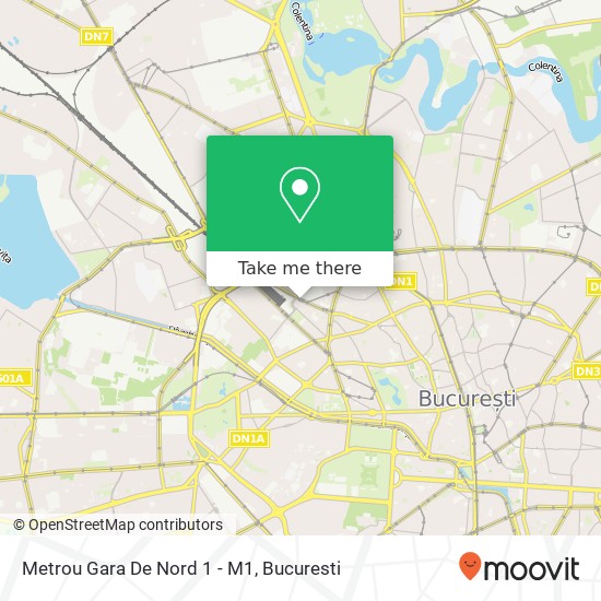 Metrou Gara De Nord 1 - M1 map