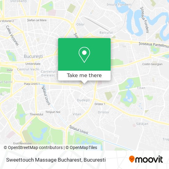 Sweettouch Massage Bucharest map