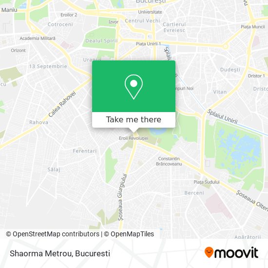 Shaorma Metrou map