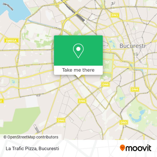 La Trafic Pizza map