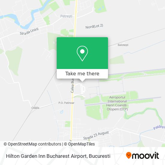 Hilton Garden Inn Bucharest Airport map