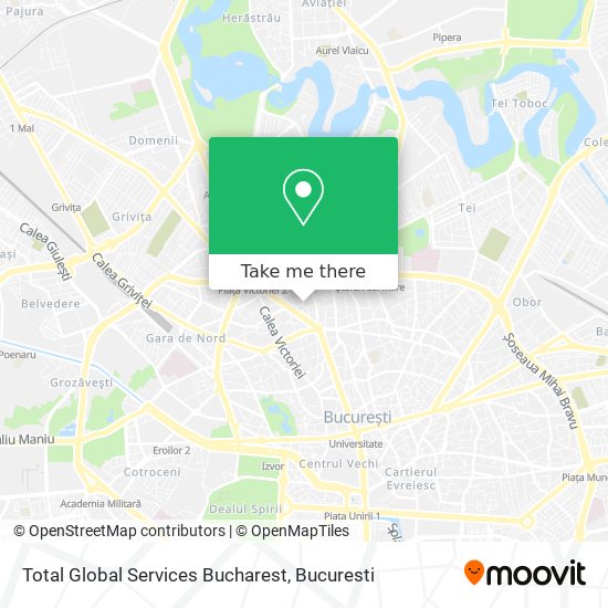 Total Global Services Bucharest map