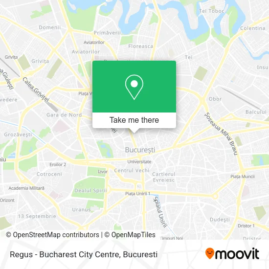 Regus - Bucharest City Centre map