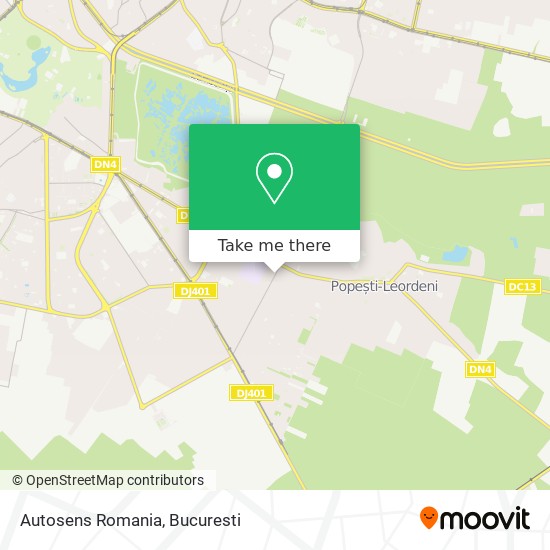 Autosens Romania map