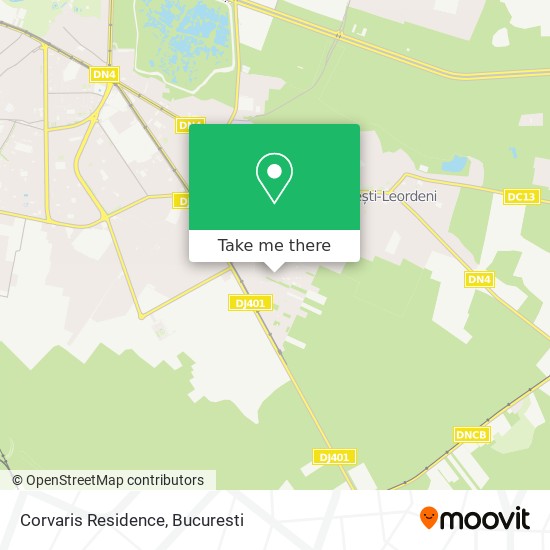 Corvaris Residence map
