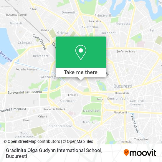 Grădinița Olga Gudynn International School map