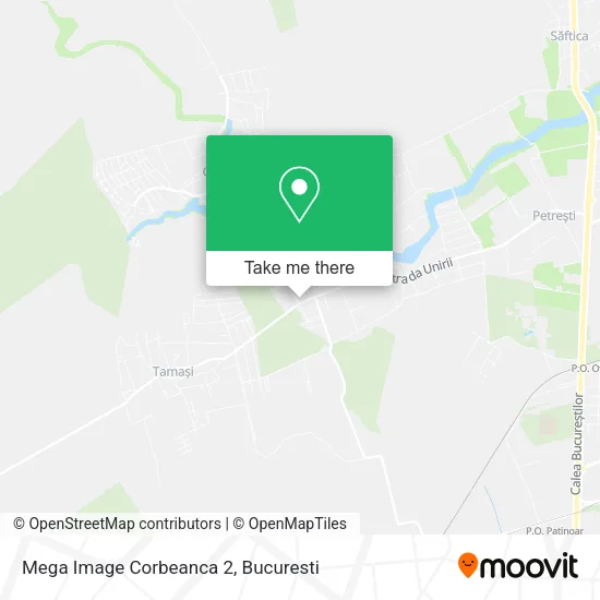 Mega Image Corbeanca 2 map