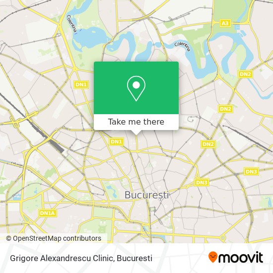 Grigore Alexandrescu Clinic map