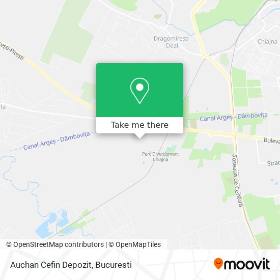Auchan Cefin Depozit map
