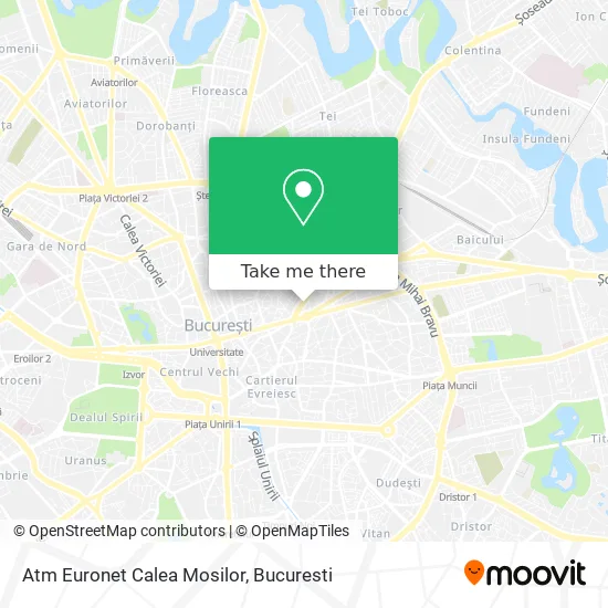 Atm Euronet Calea Mosilor map