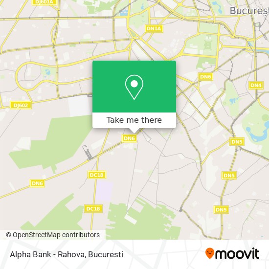 Alpha Bank - Rahova map