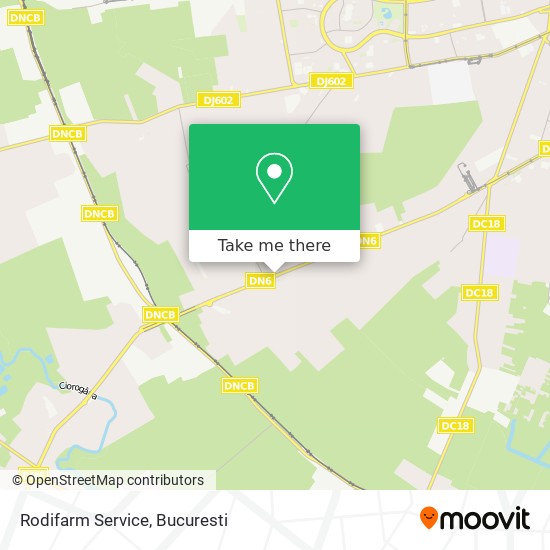 Rodifarm Service map