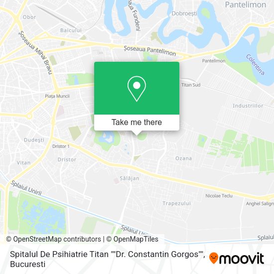 Spitalul De Psihiatrie Titan ""Dr. Constantin Gorgos"" map