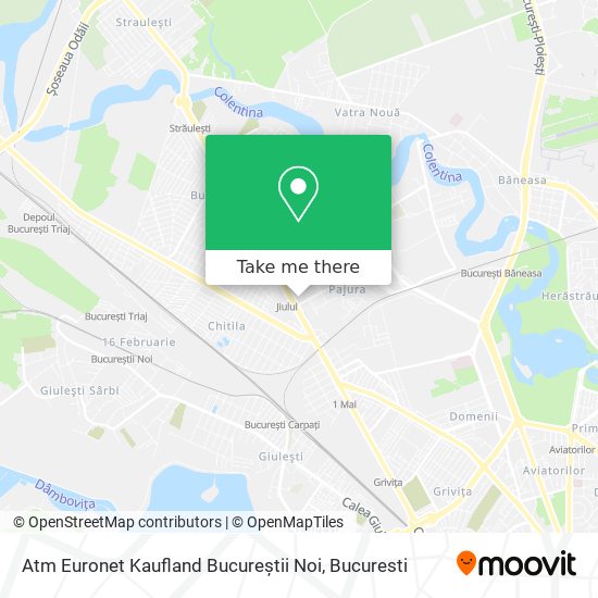 Atm Euronet Kaufland Bucureștii Noi map