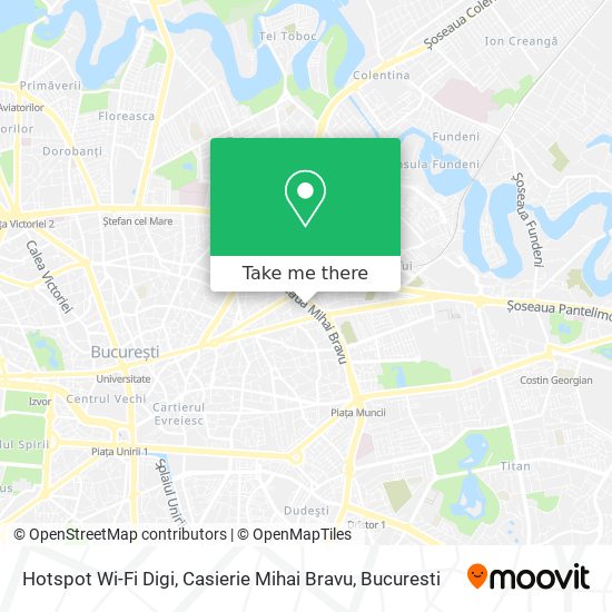 Hotspot Wi-Fi Digi, Casierie Mihai Bravu map