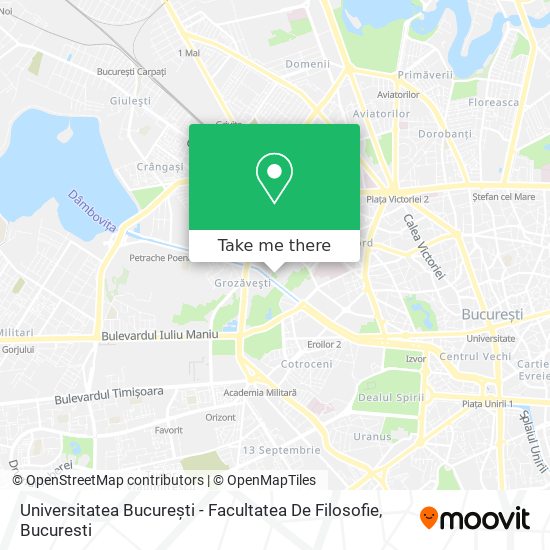 Universitatea București - Facultatea De Filosofie map