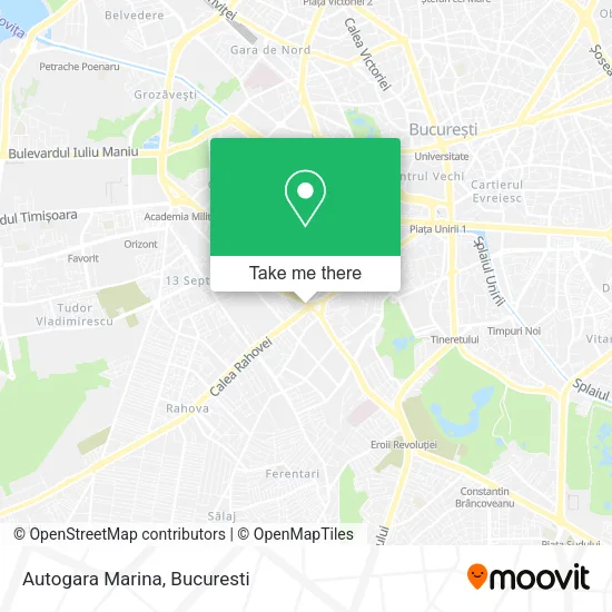 Autogara Marina map