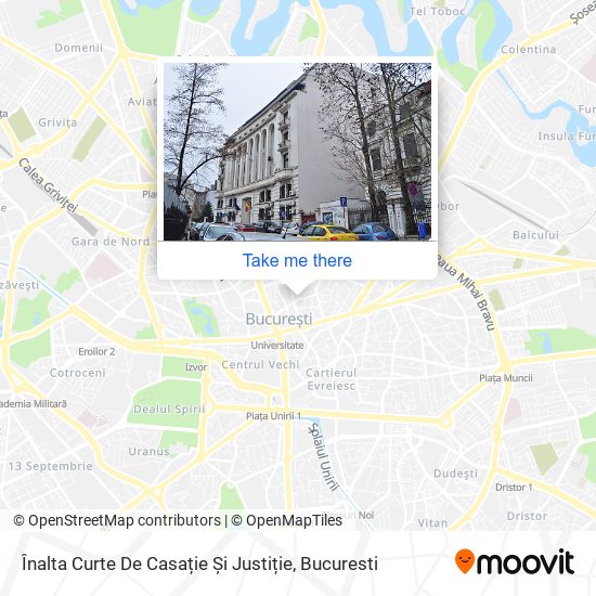 Înalta Curte De Casație Și Justiție map