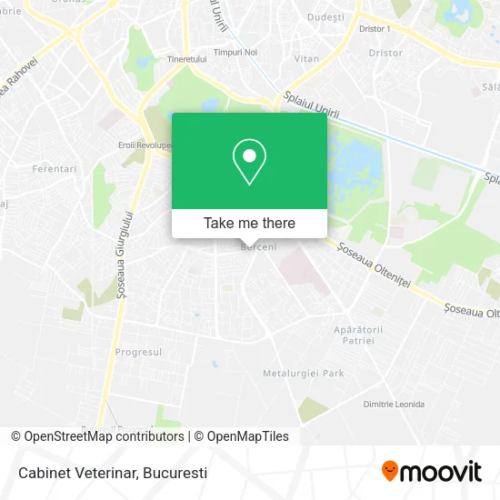 Cabinet Veterinar map