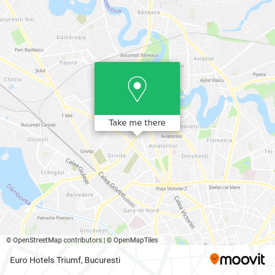 Euro Hotels Triumf map