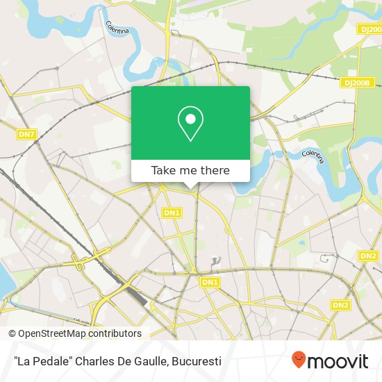 "La Pedale" Charles De Gaulle map