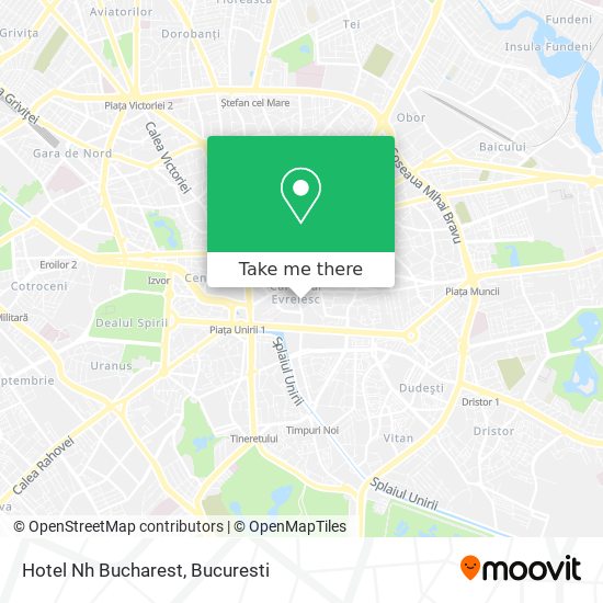 Hotel Nh Bucharest map