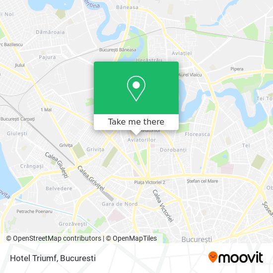 Hotel Triumf map