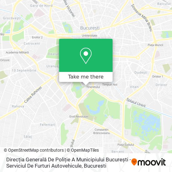 Direcția Generală De Poliție A Municipiului București - Serviciul De Furturi Autovehicule map