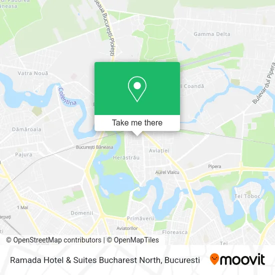Ramada Hotel & Suites Bucharest North map