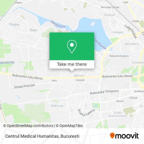 Centrul Medical Humanitas map