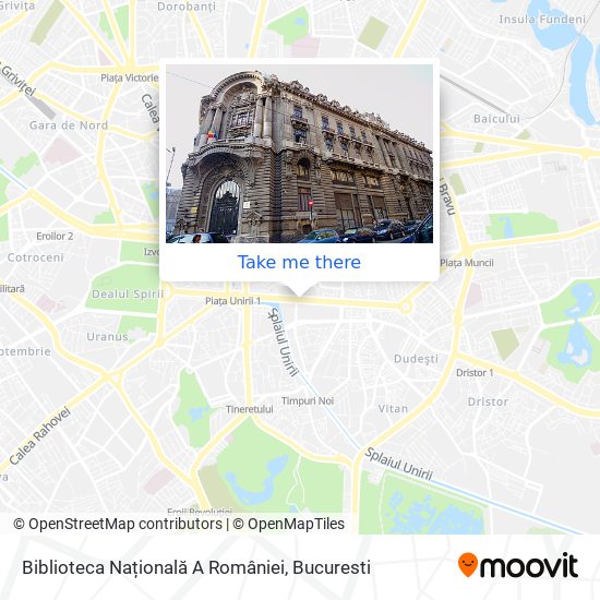 Biblioteca Națională A României map