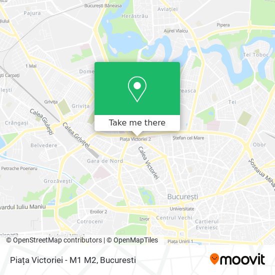 Piața Victoriei - M1 M2 map