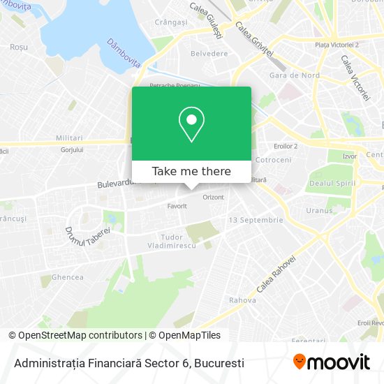 Administrația Financiară Sector 6 map