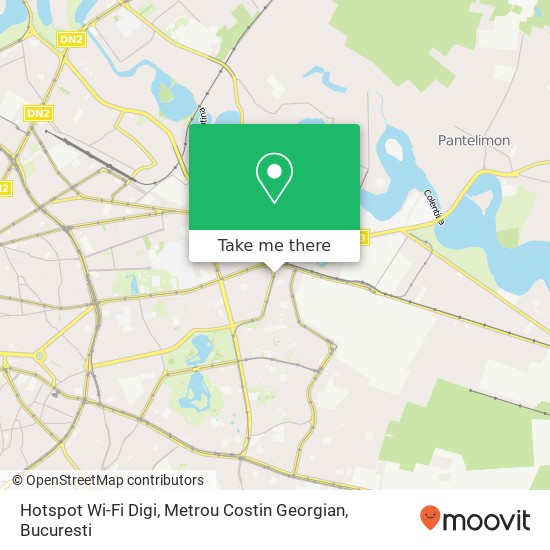 Hotspot Wi-Fi Digi, Metrou Costin Georgian map