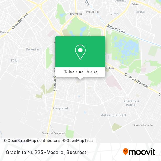 Grădinița Nr. 225 - Veseliei map
