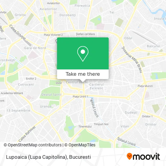 Lupoaica (Lupa Capitolina) map