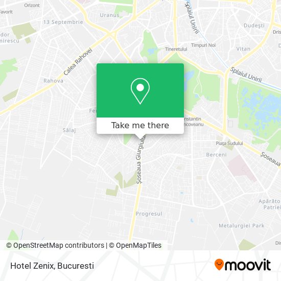 Hotel Zenix map