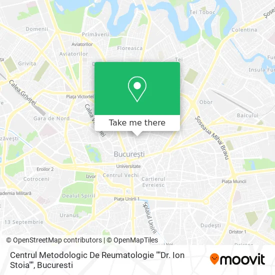Centrul Metodologic De Reumatologie ""Dr. Ion Stoia"" map