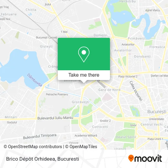 Brico Dépôt Orhideea map