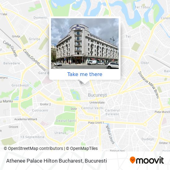 Athenee Palace Hilton Bucharest map