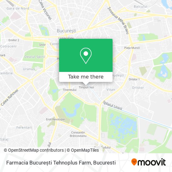 Farmacia București Tehnoplus Farm map