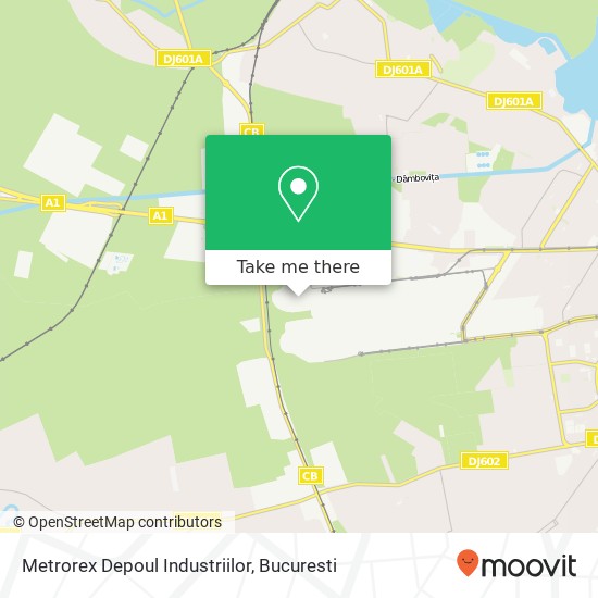 Metrorex Depoul Industriilor map